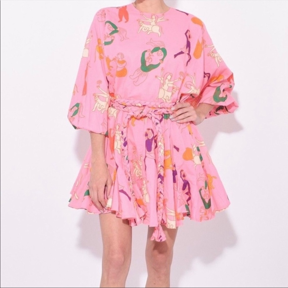 Rhode Resort Ella Dress Pink Multifigure NWT